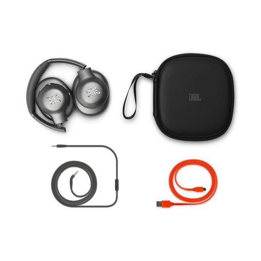 JBL EVEREST™ 710 - Gun Metal - Wireless Over-ear headphones - Detailshot 2